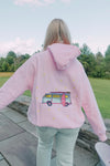 Baby Pink Embroidered Van Star Hoodie