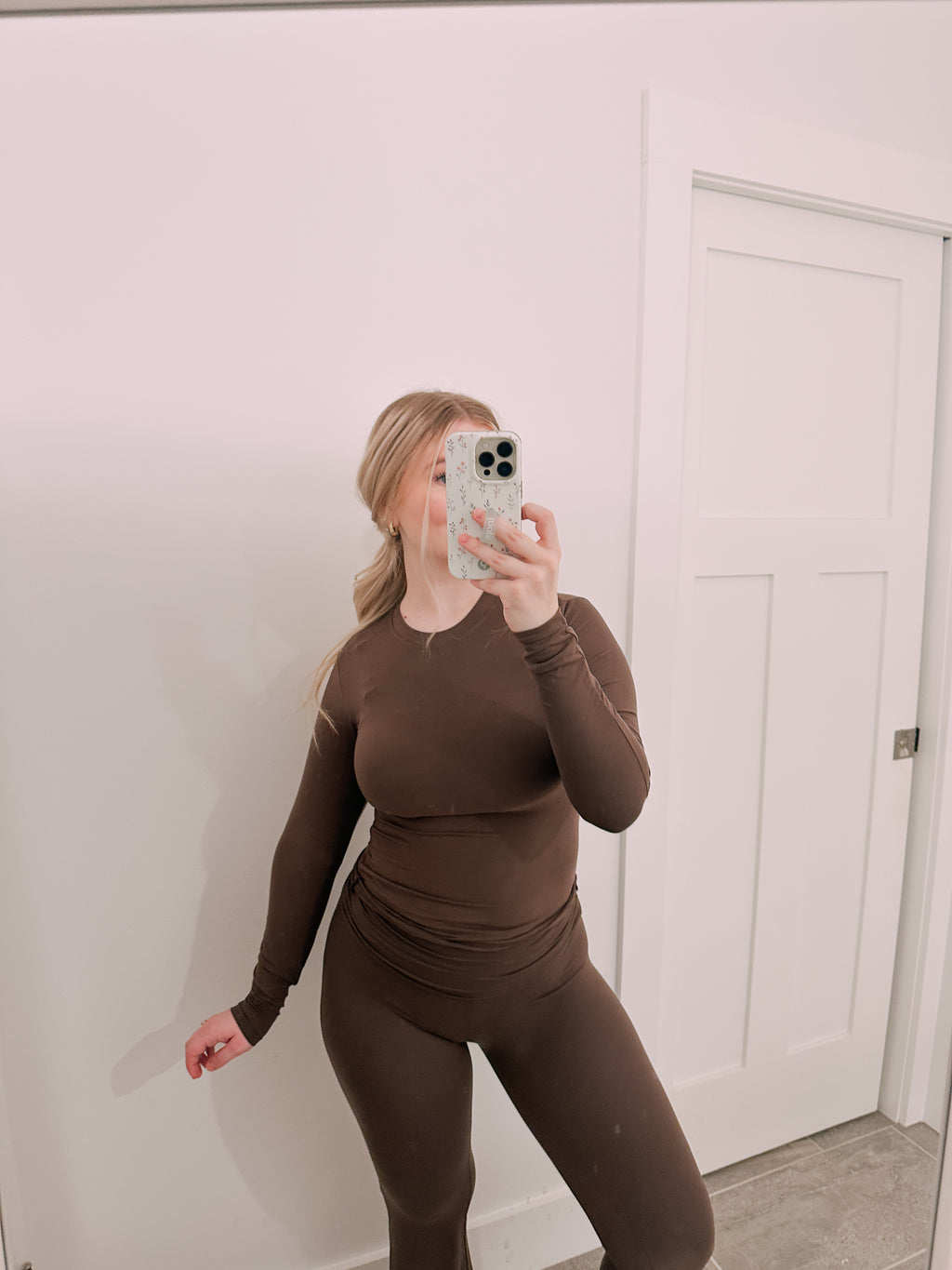 Chocolate Fold Over Lounge Set