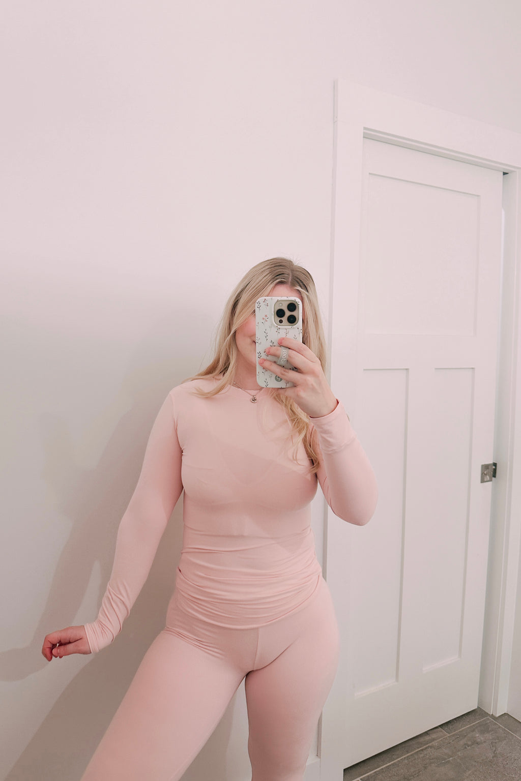 Ballerina Pink Fold Over Lounge Set