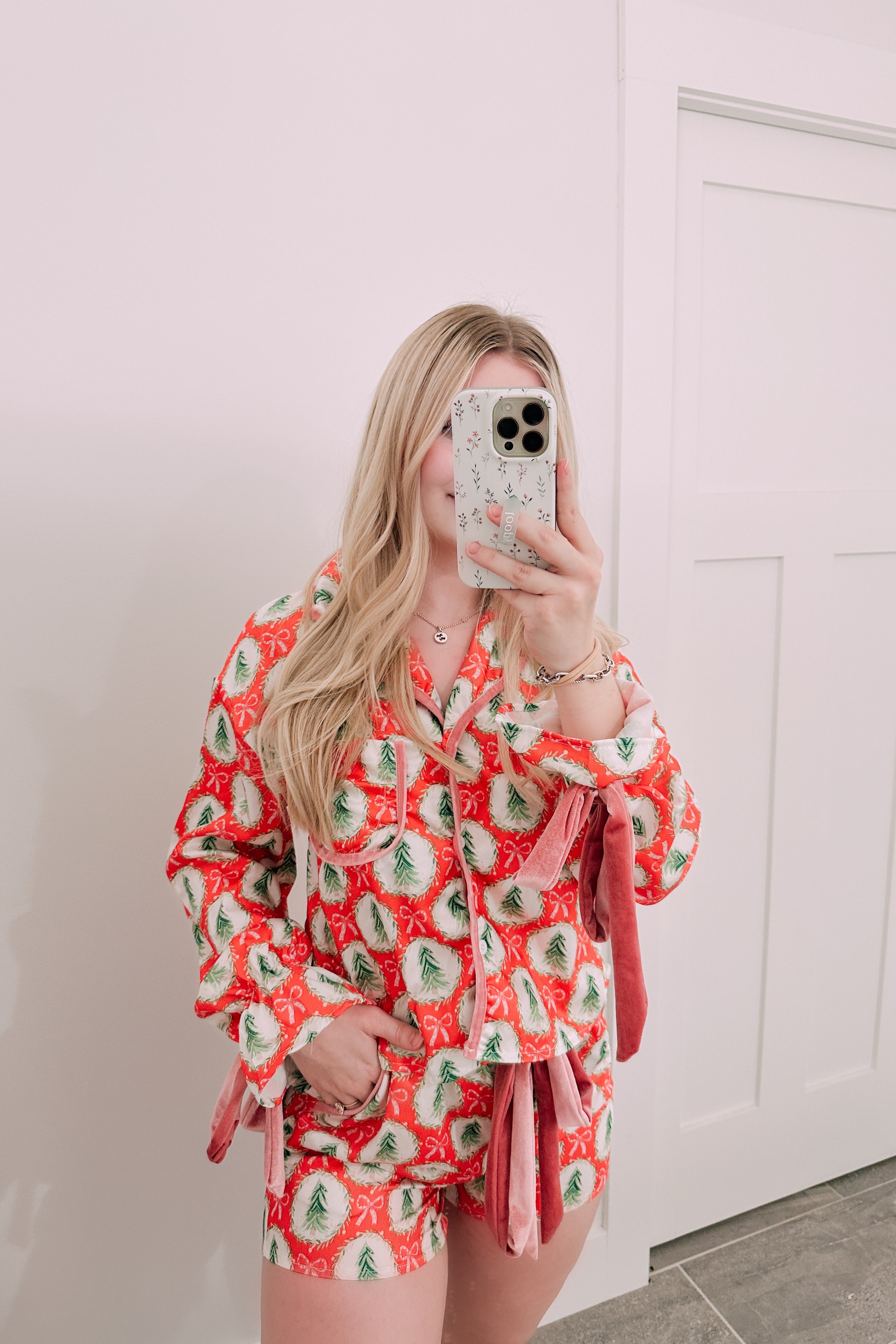 A Girly Little Christmas Red Pj Set