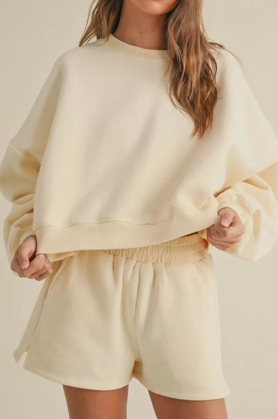 Cozy Cream Fleece Lounge Set