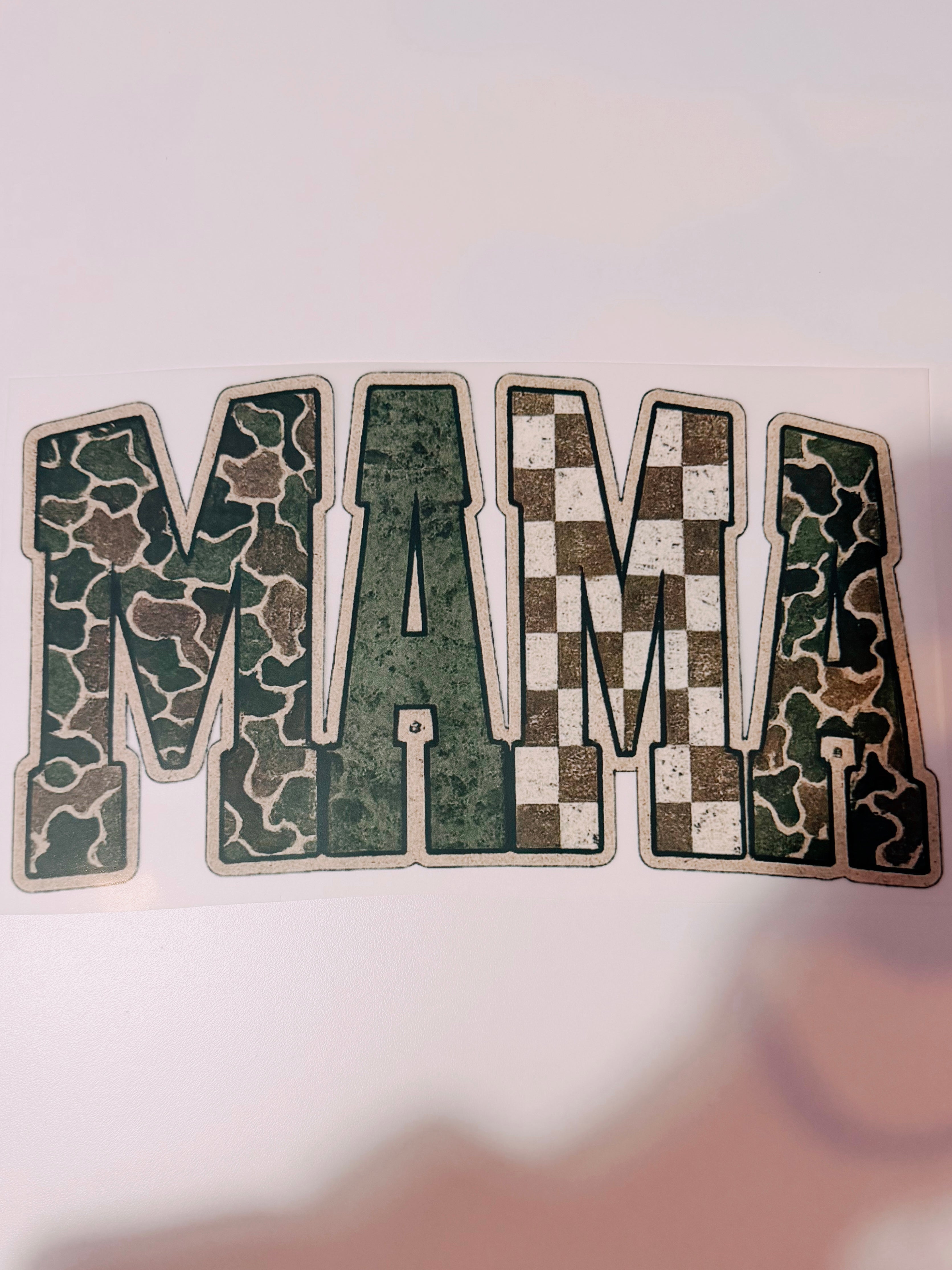 Camo mama transfer