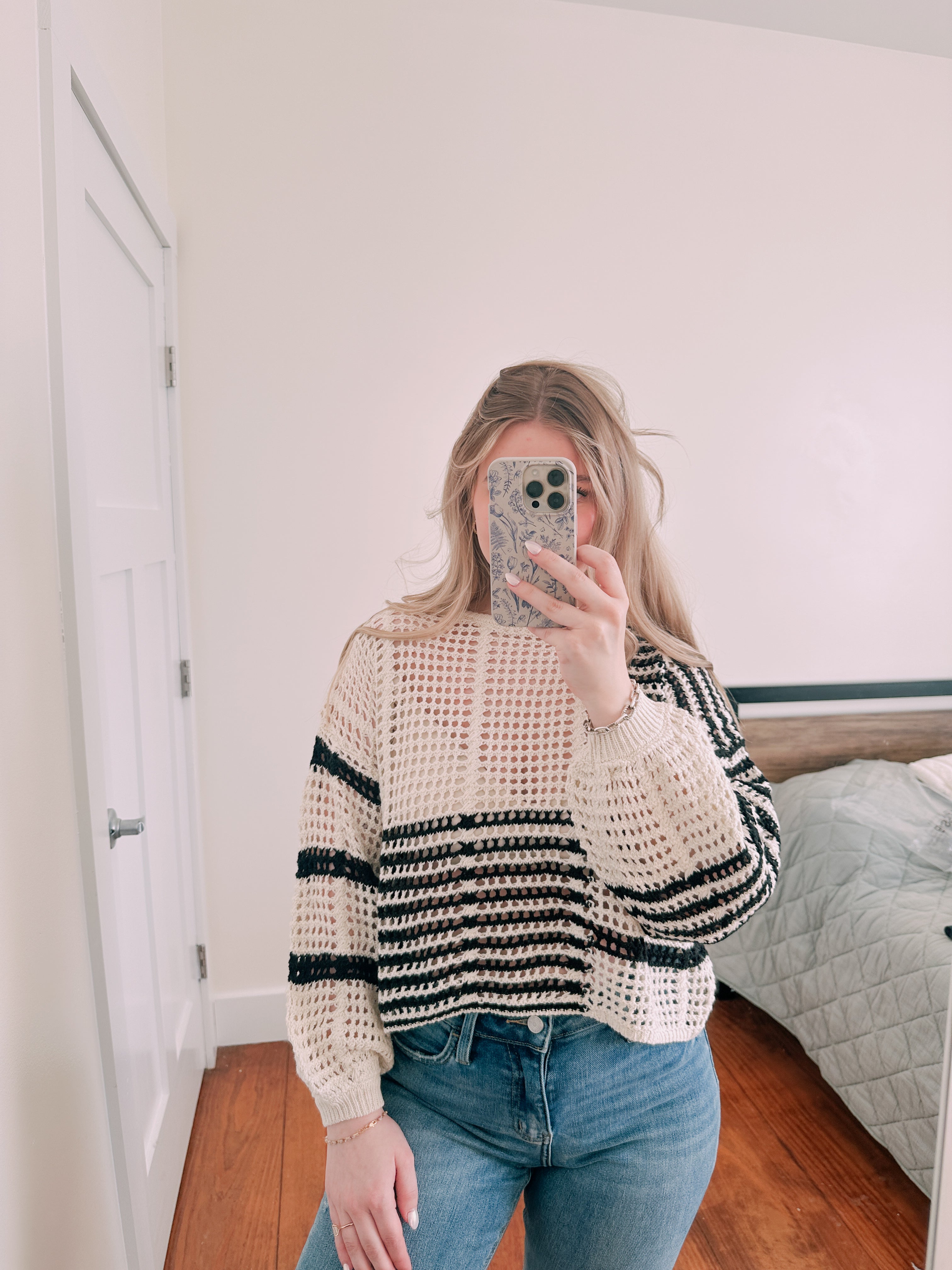Crochet Stripped Sweater