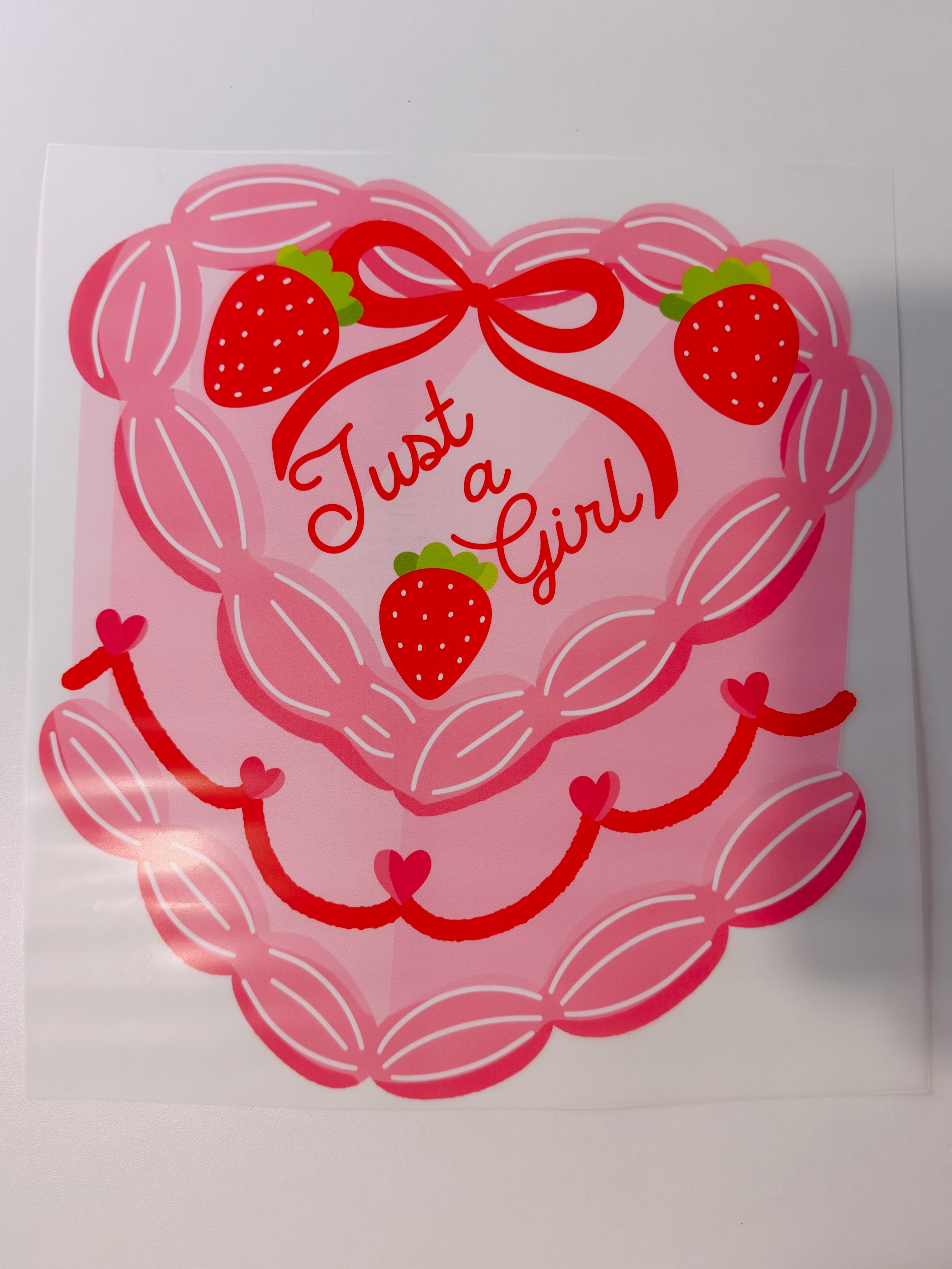 Just a girl cake Transfer