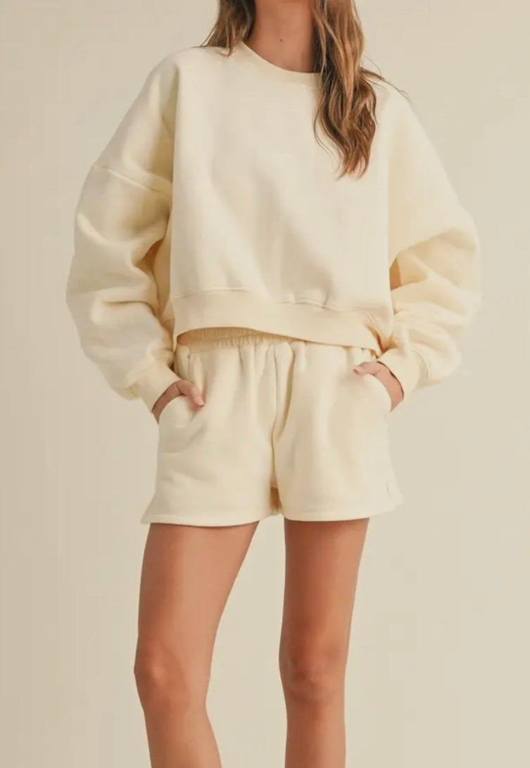 Cozy Cream Fleece Lounge Set
