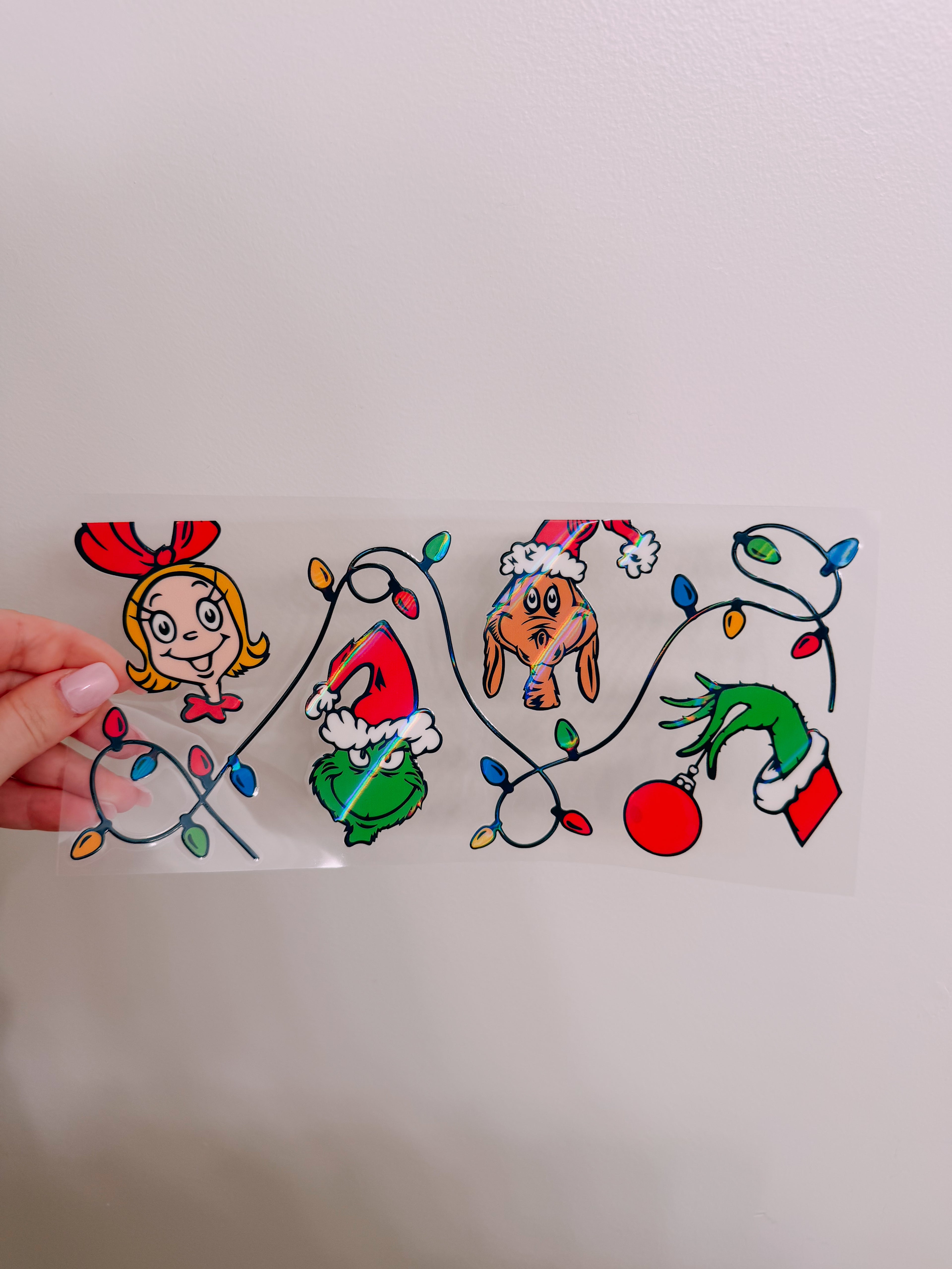 Lights and Grinch Wrap