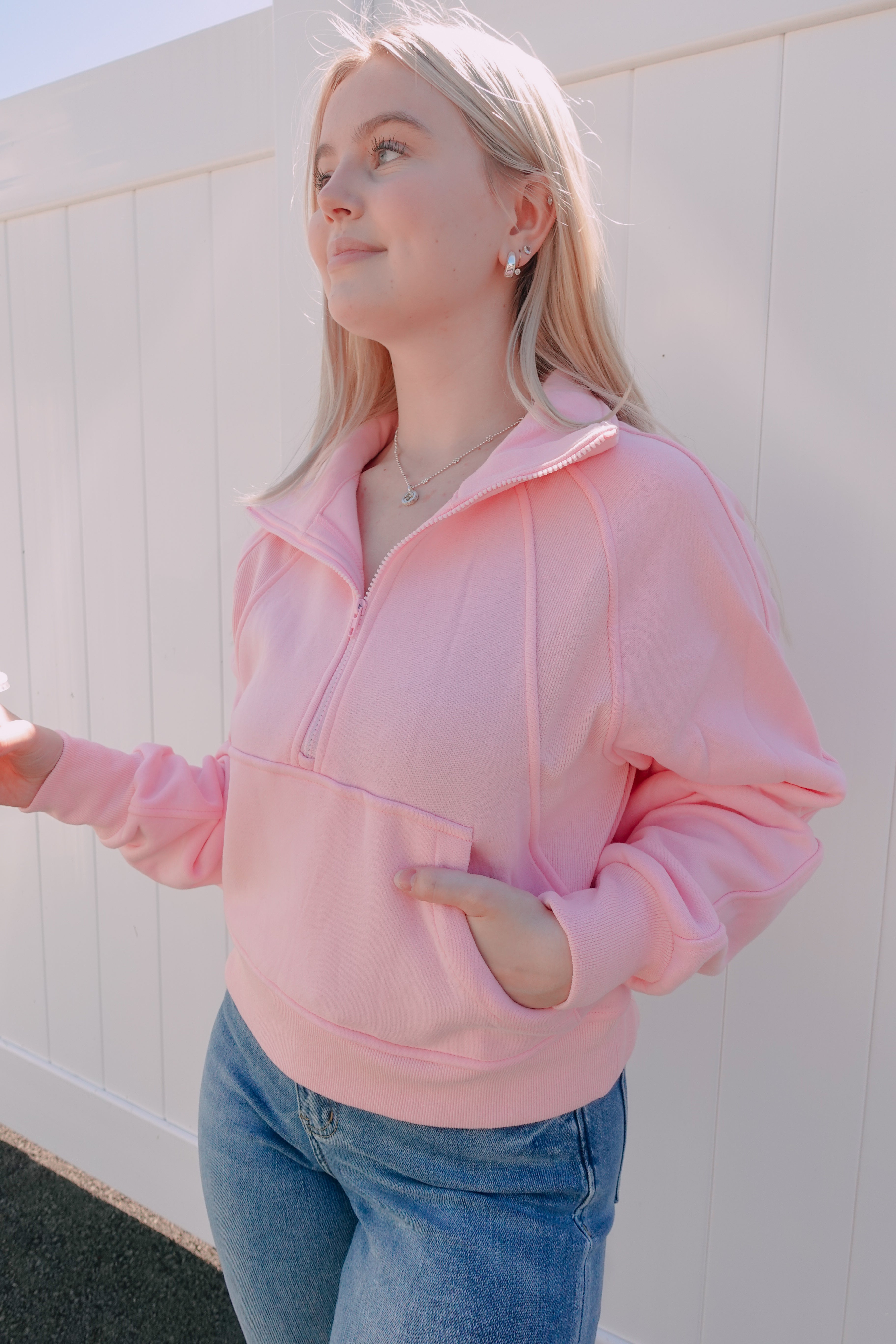 Pink On The Go Pullover