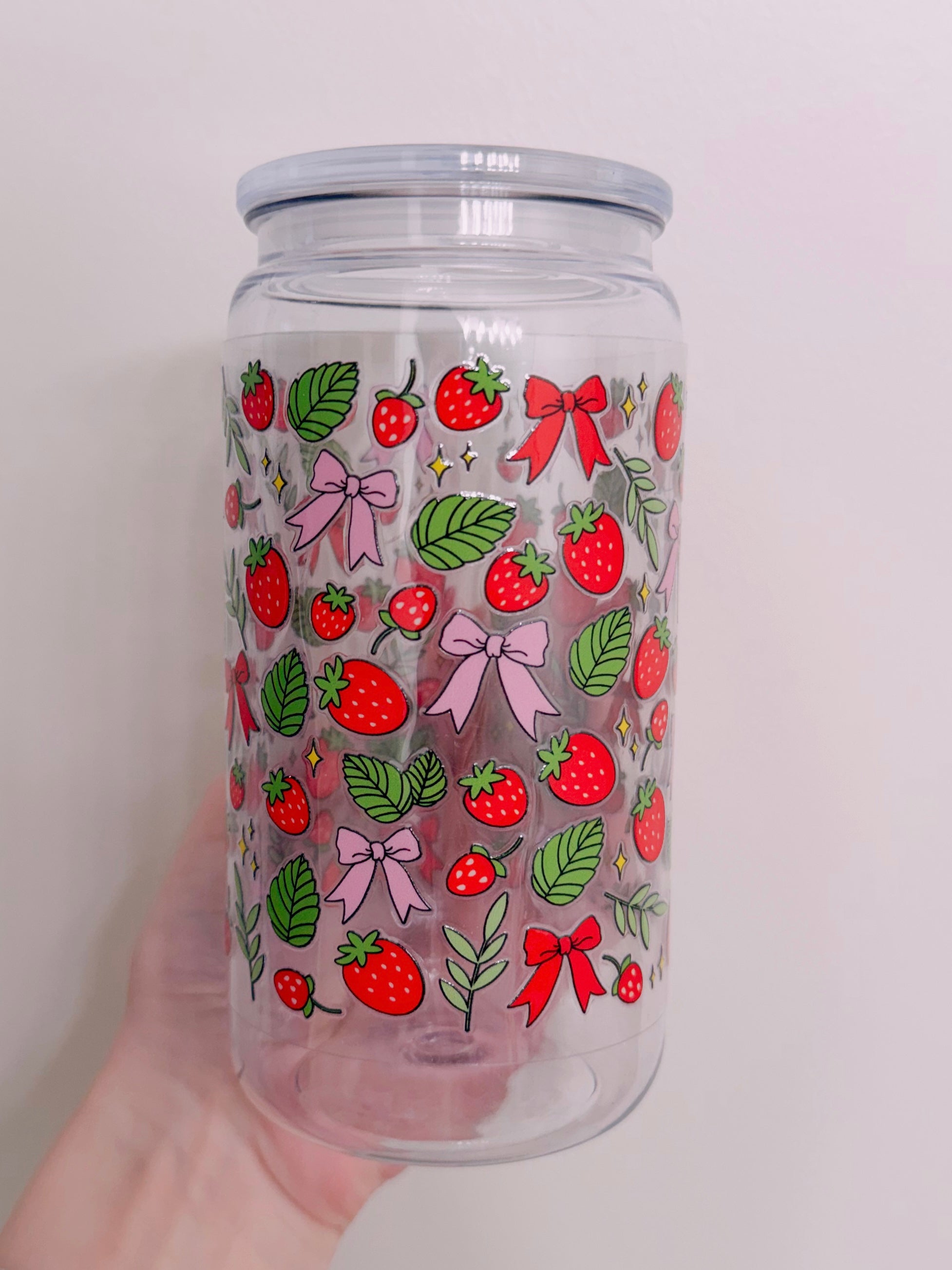 Bow and strawberry wrap