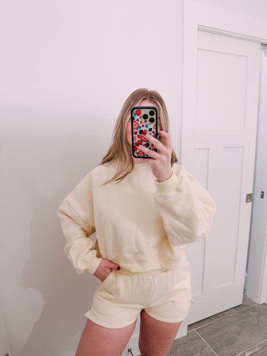 Cozy Cream Fleece Lounge Set