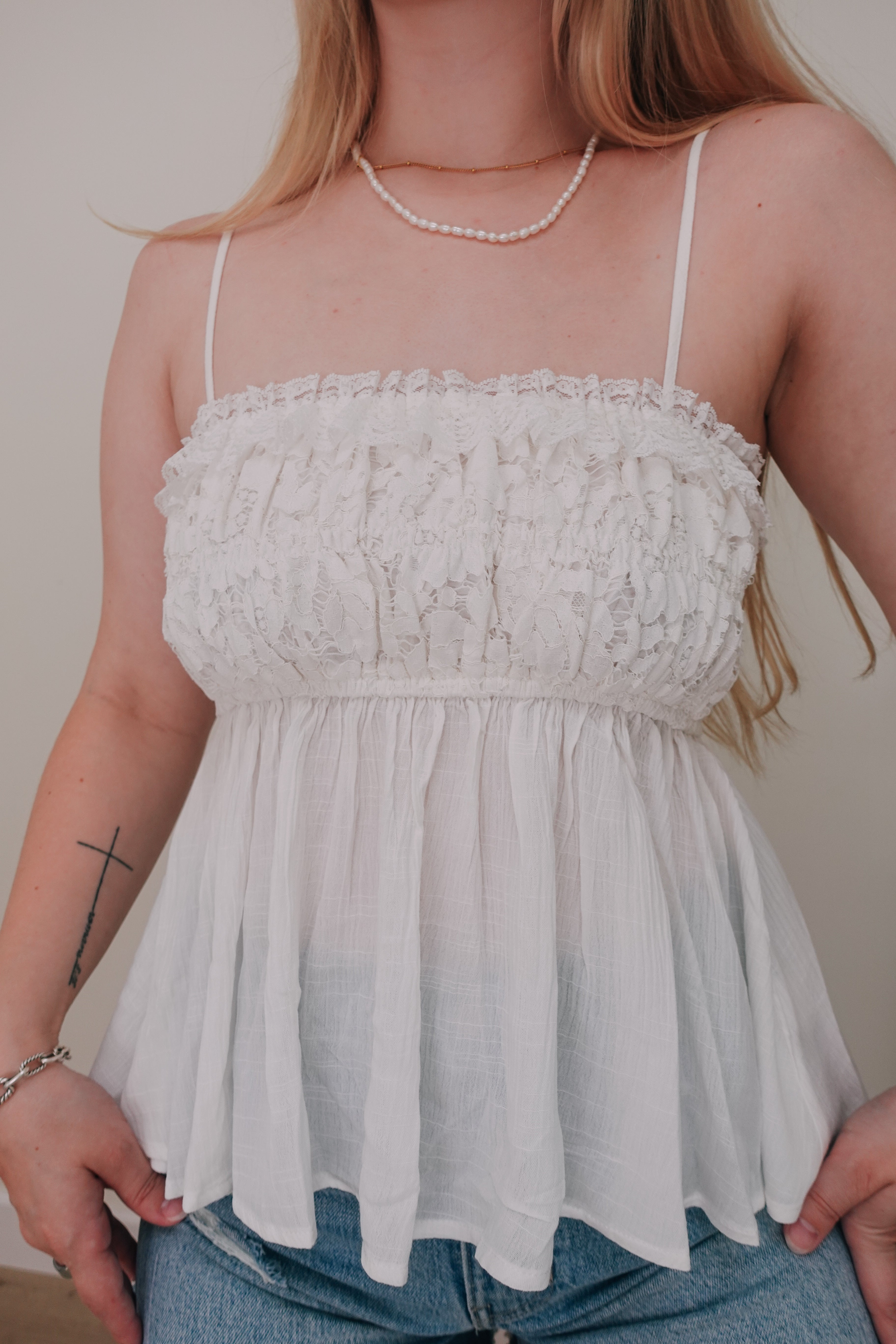 Floral Lace Cami Top *1 LEFT*