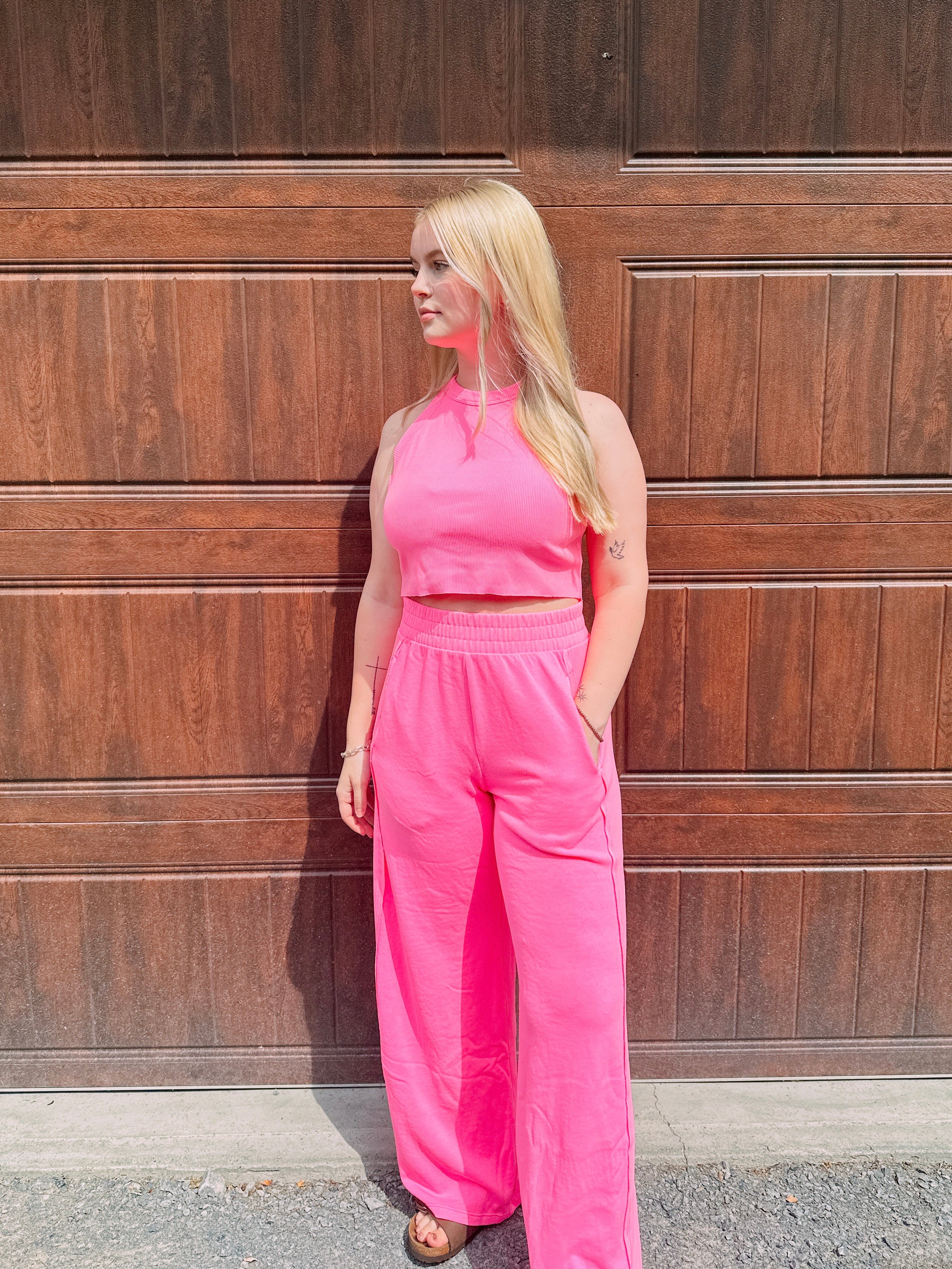 Everyday Lounge Set- Hot Pink