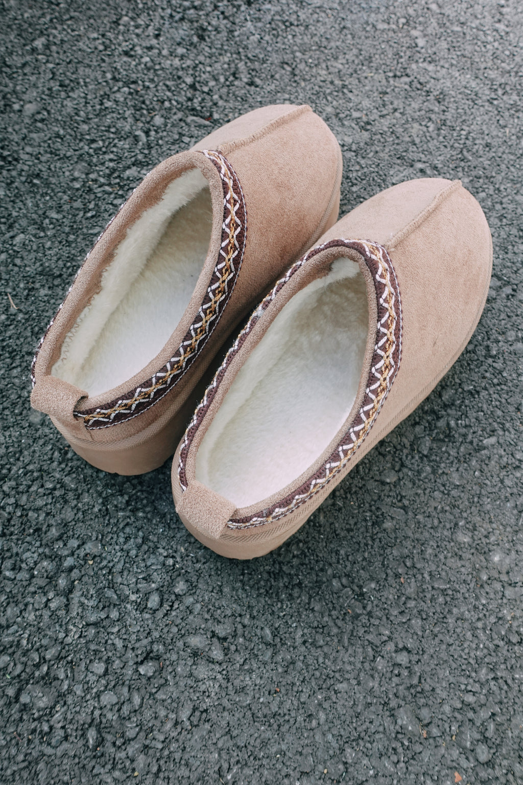 Sandstone Platform Slippers