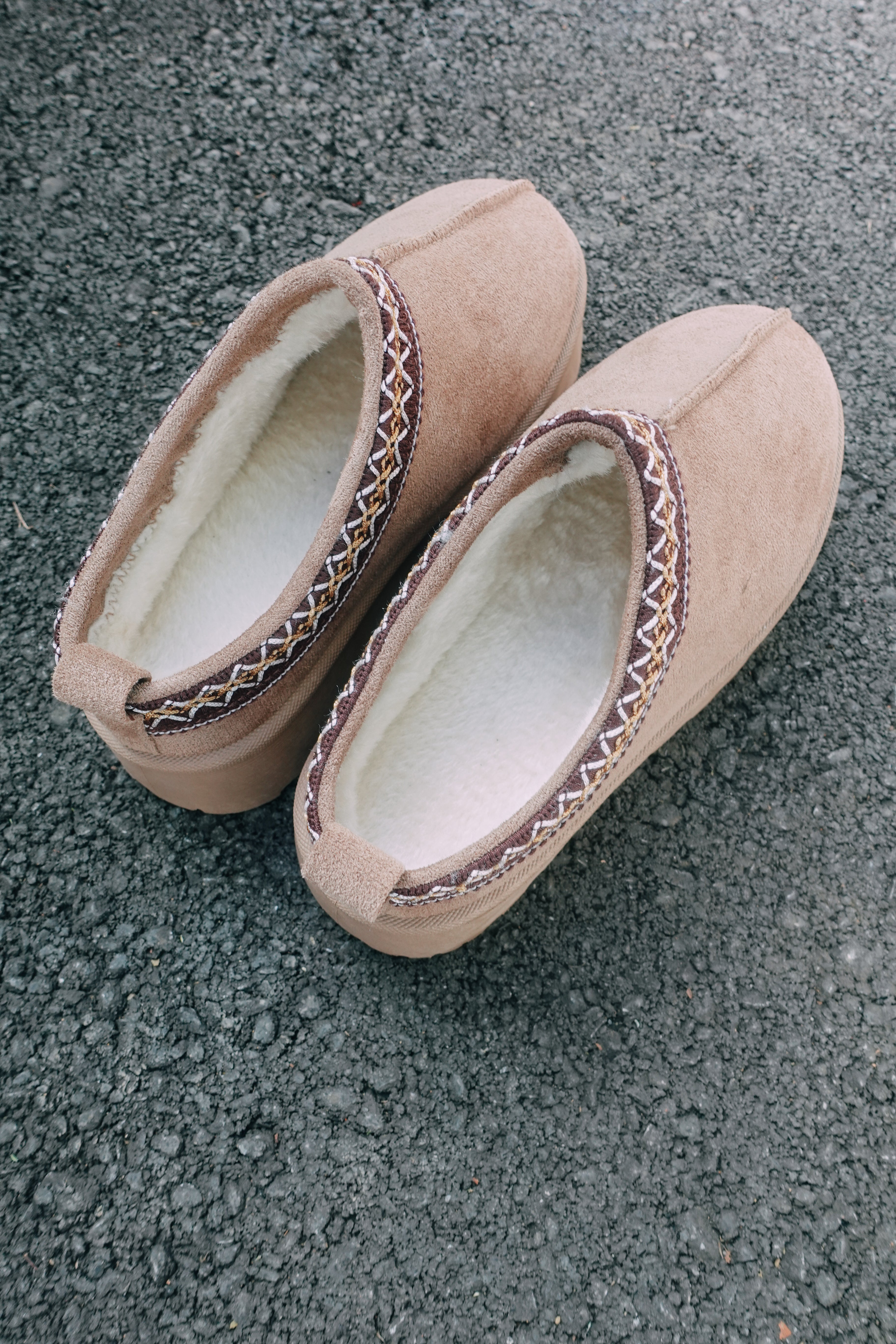Sandstone Platform Slippers