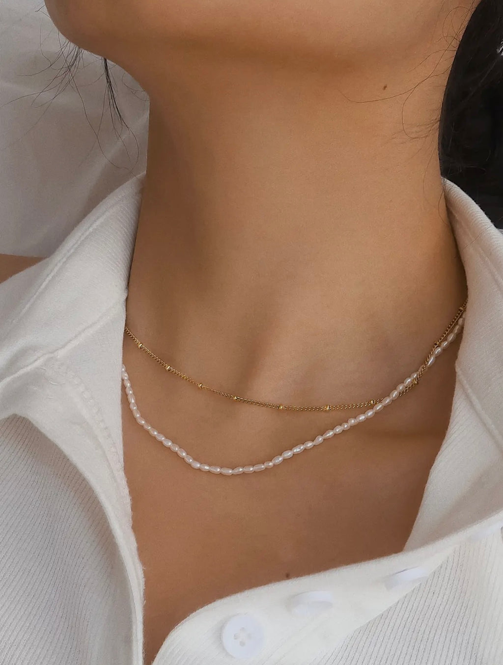 Camryn Layered Pearl Necklace