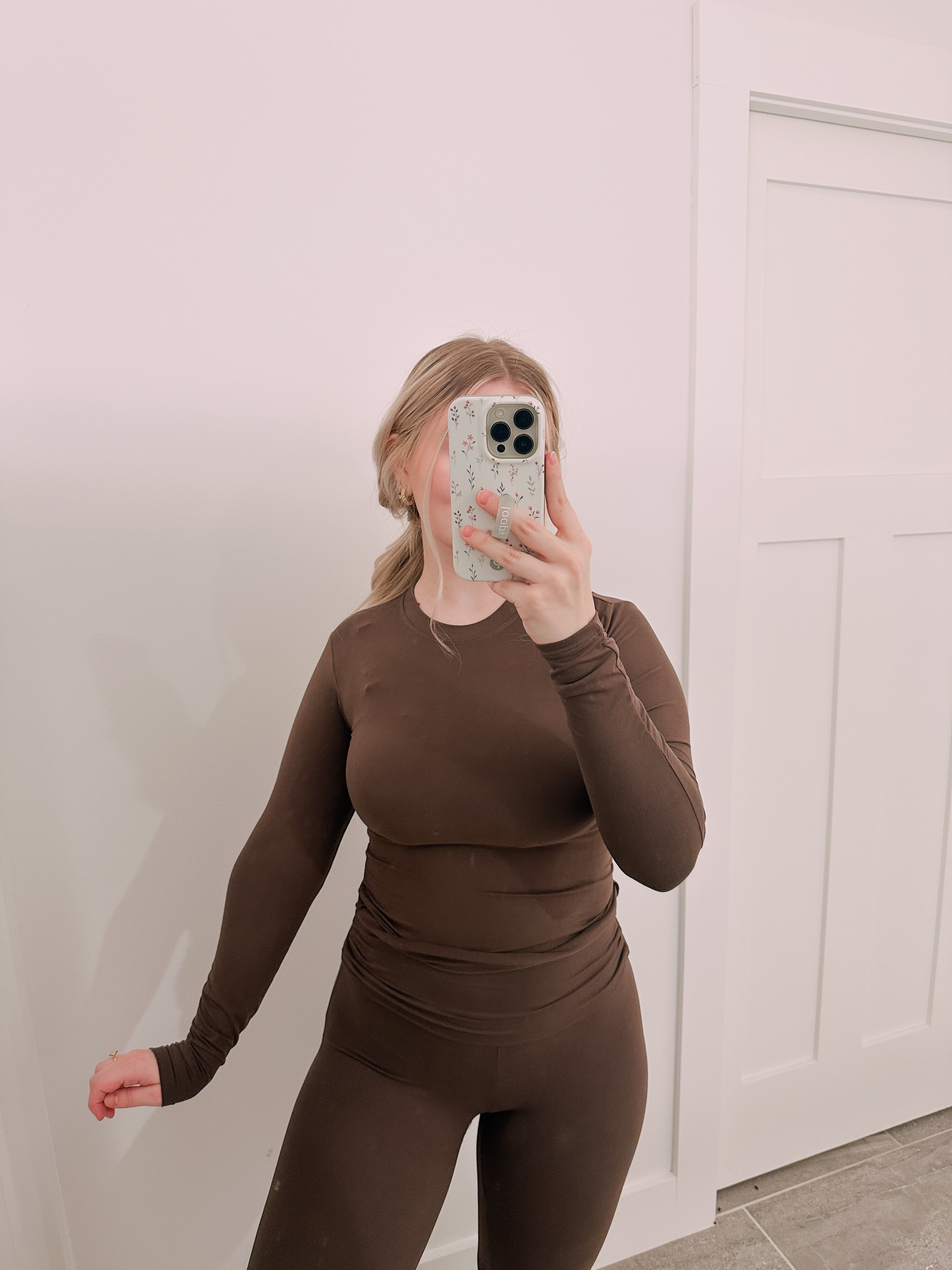 Chocolate Fold Over Lounge Set