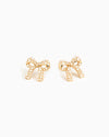 Pearl Pave Bow Earrings