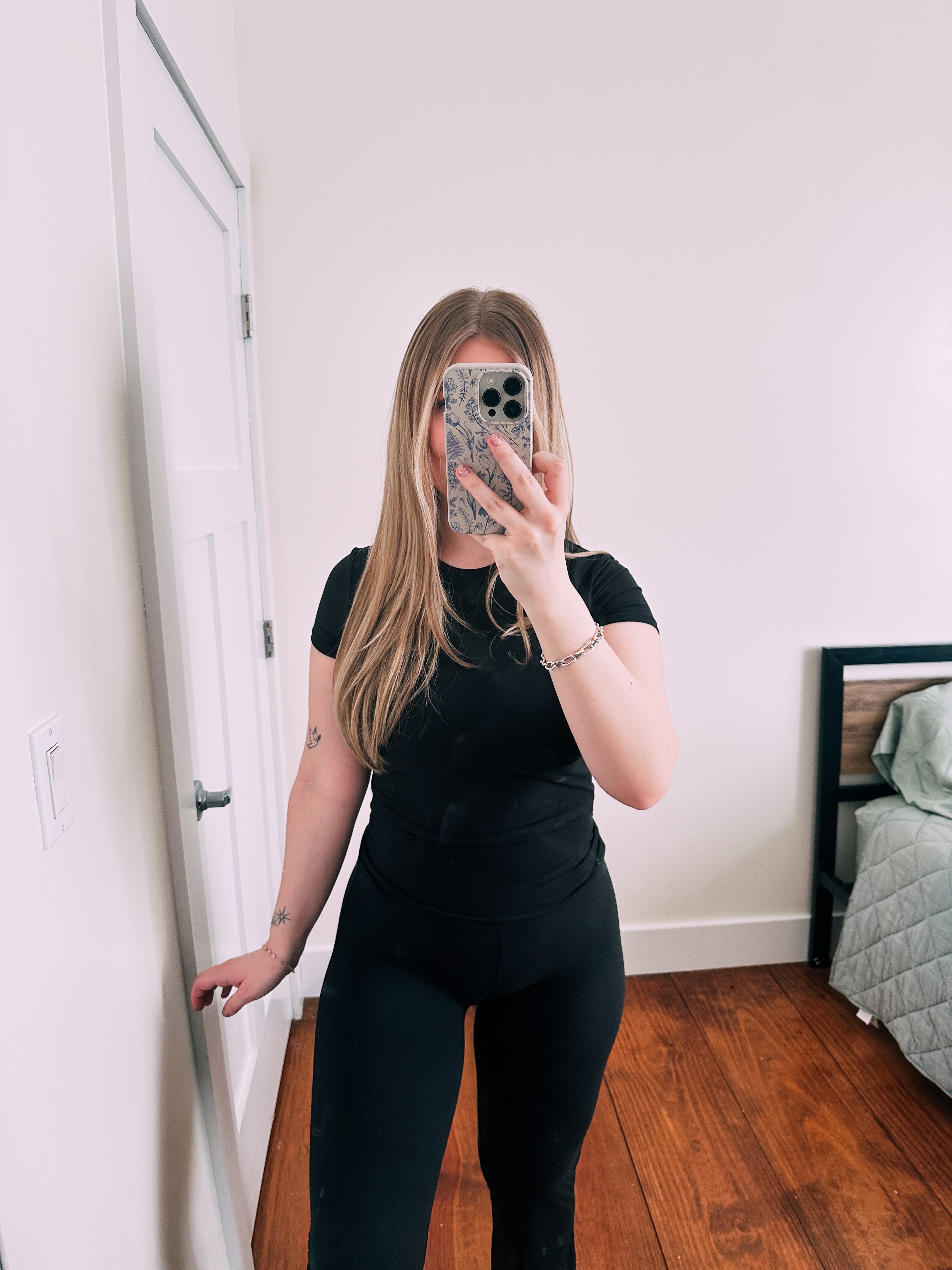 Black Fold Over Lounge Set