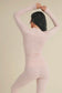 Ballerina Pink Fold Over Lounge Set