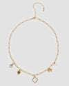 White Clover Charm Necklace