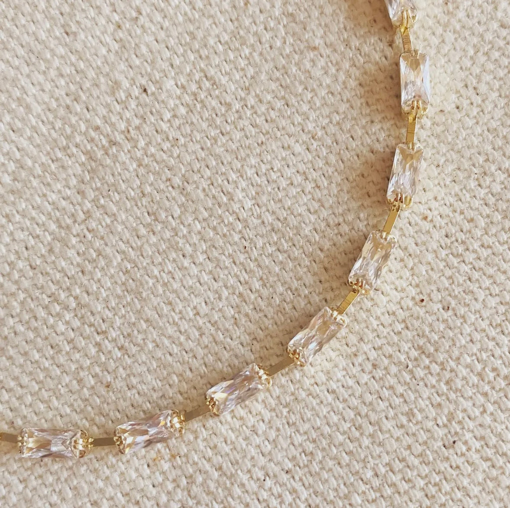 Sideways Baguette Tennis Bracelet