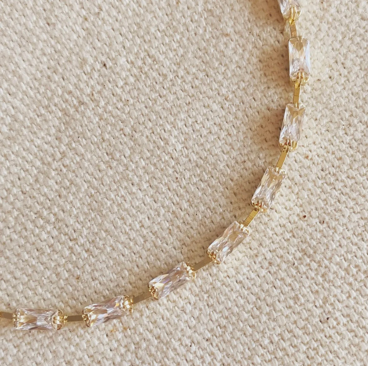 Sideways Baguette Tennis Bracelet