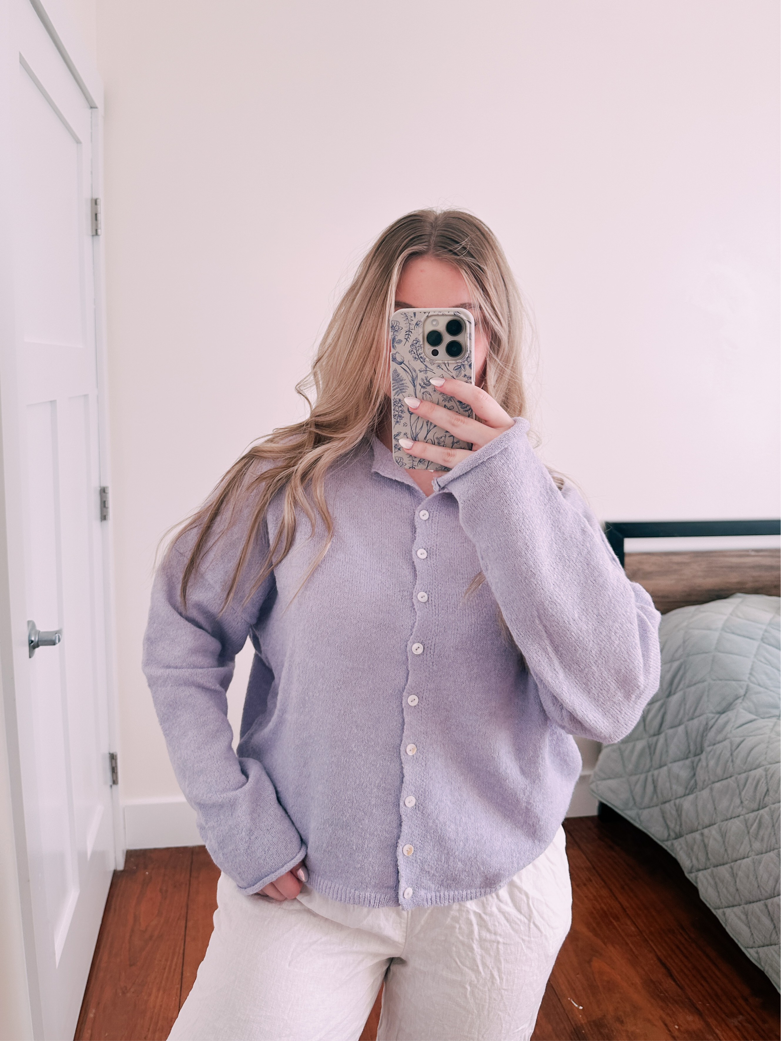 Bloom Cardigan Lavender