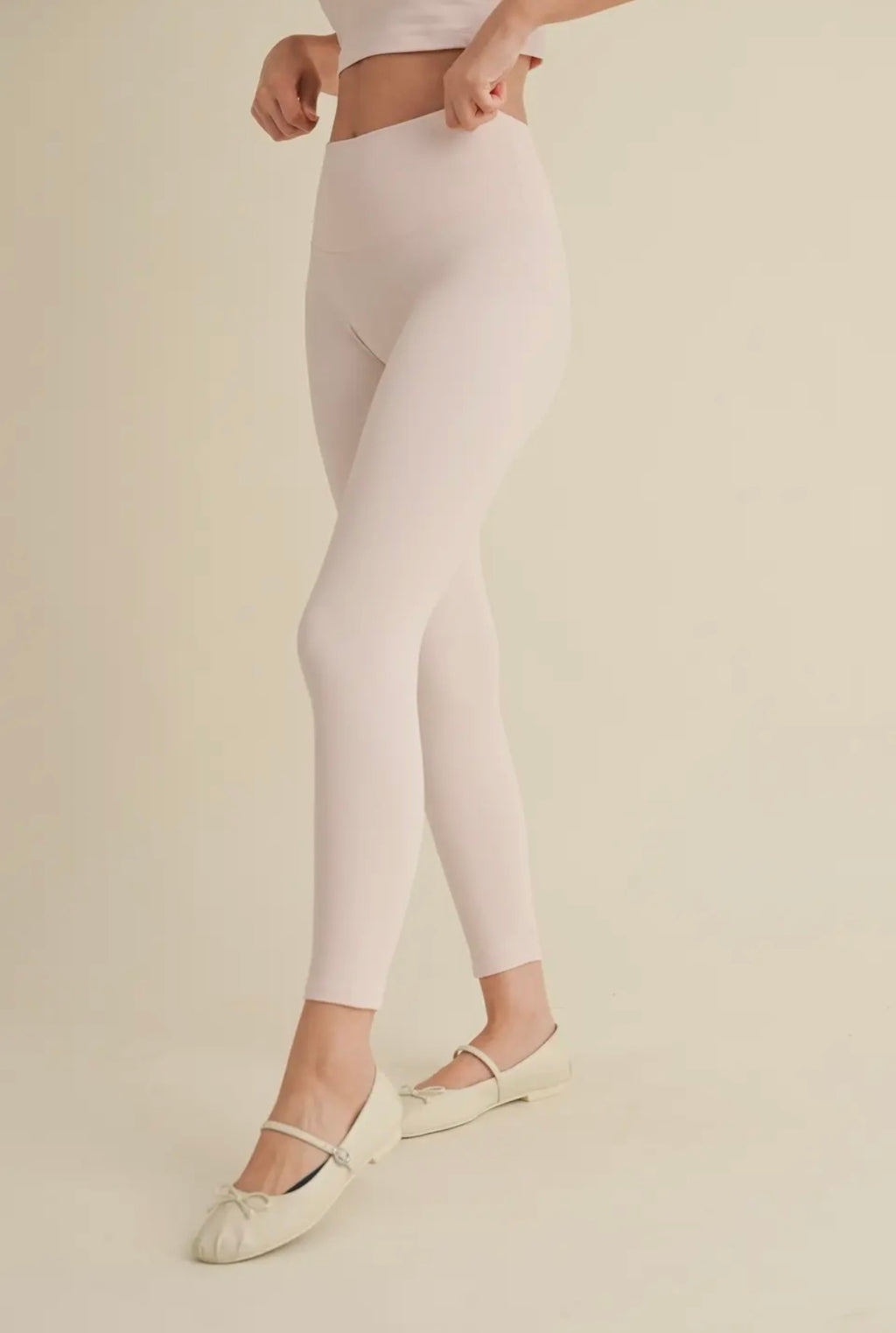 Ballerina Pink Aligned Tank and Leggings Set