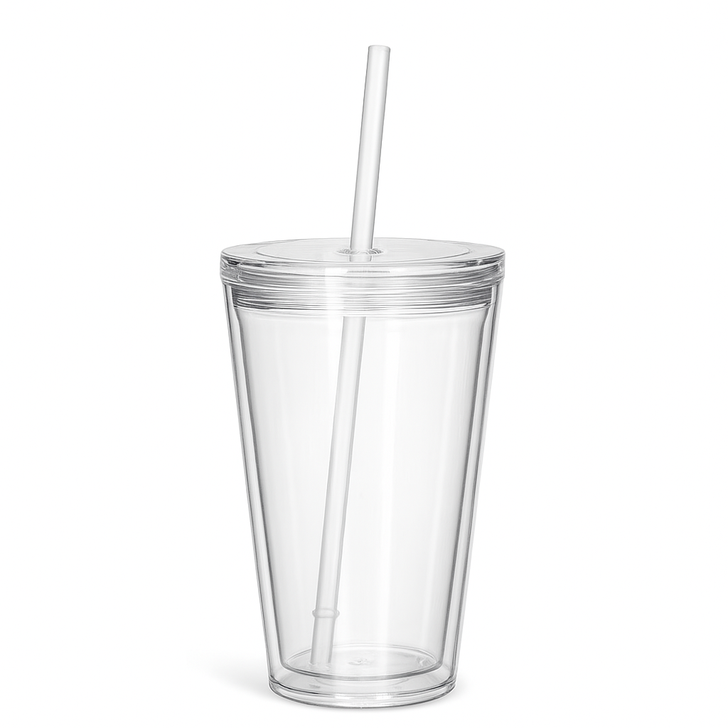 16oz Acrylic Customizable Snow Globe Cup