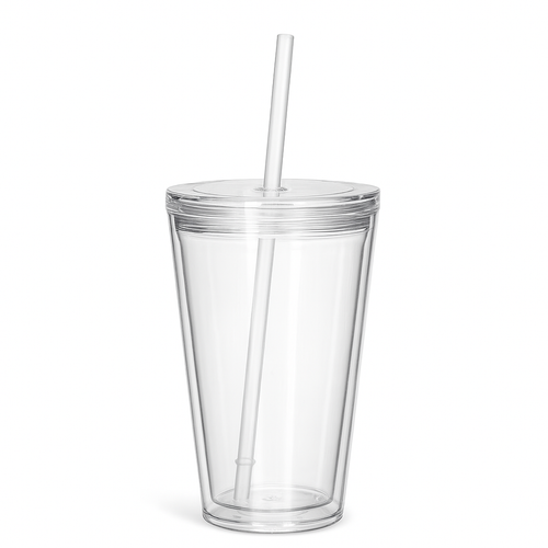 16oz Acrylic Customizable Snow Globe Cup