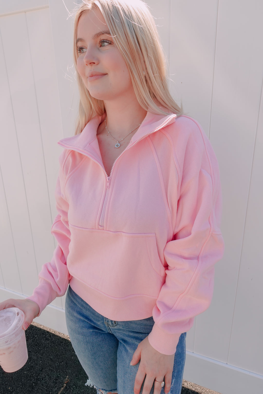 Pink On The Go Pullover