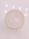 White Rhinestone Lid