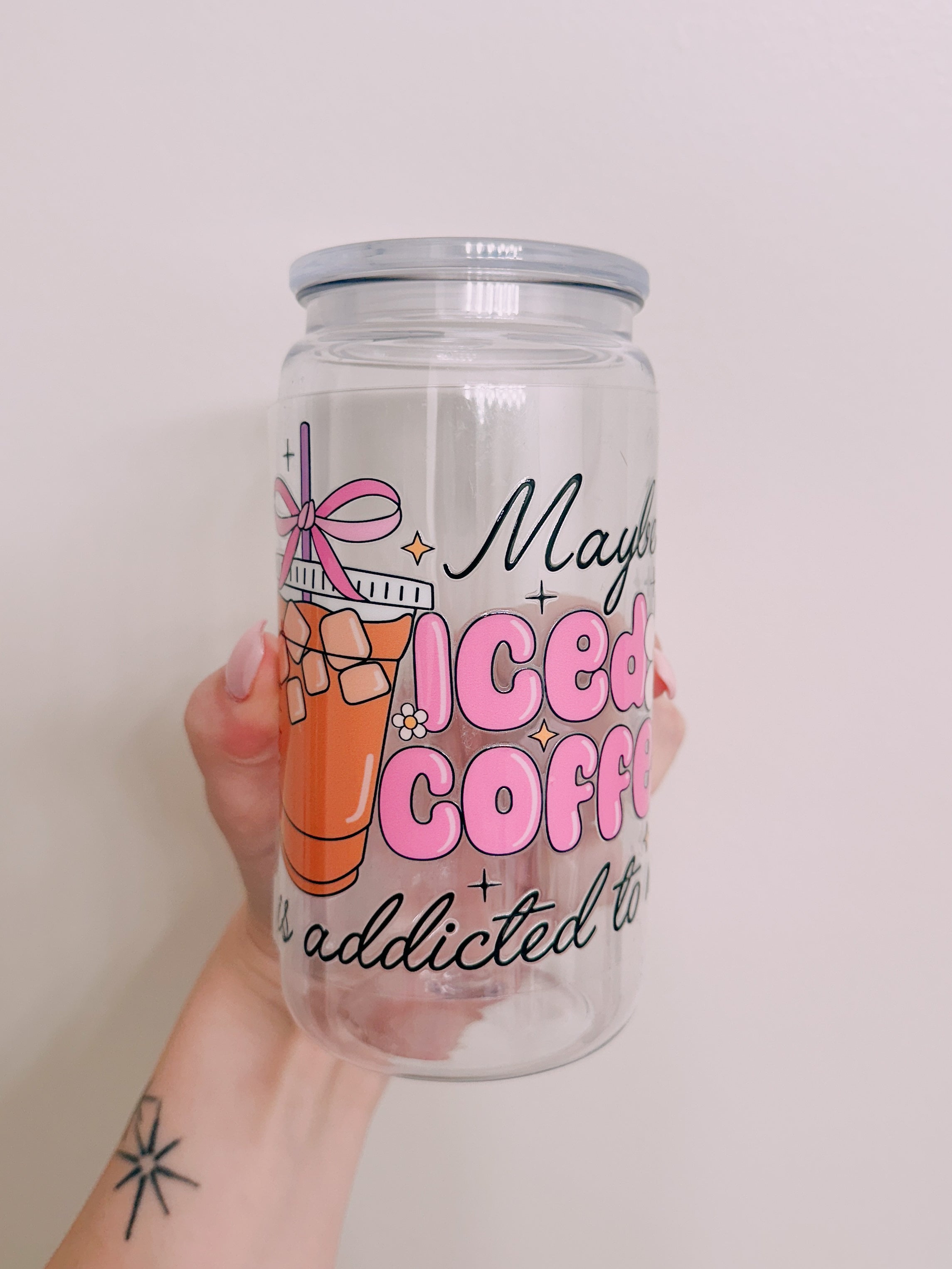 Iced Coffee Addict Wrap