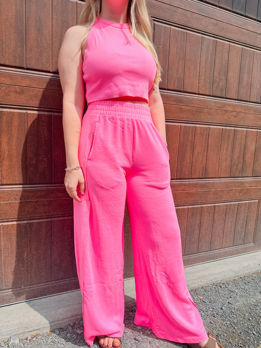 Everyday Lounge Set- Hot Pink