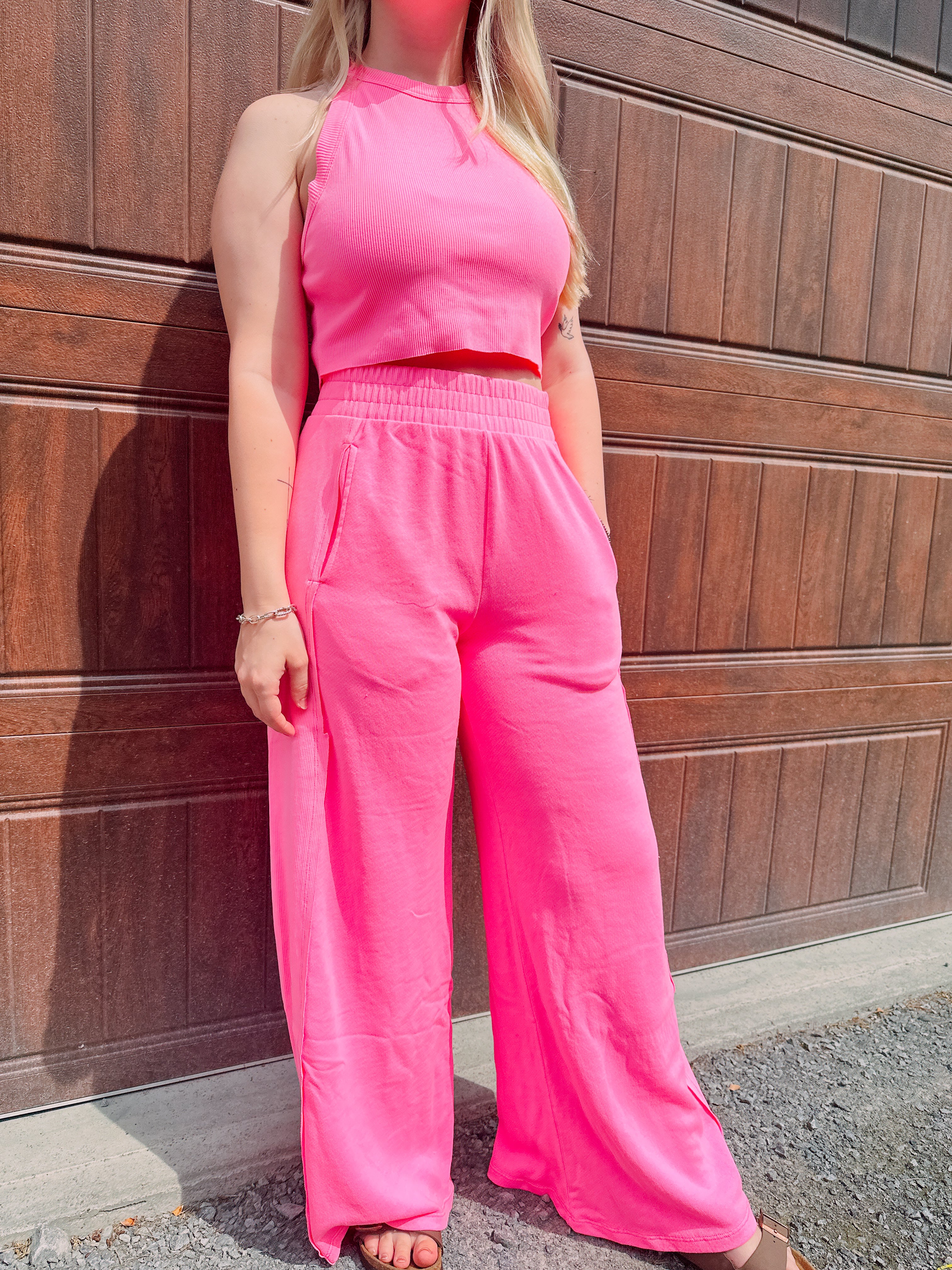 Everyday Lounge Set- Hot Pink