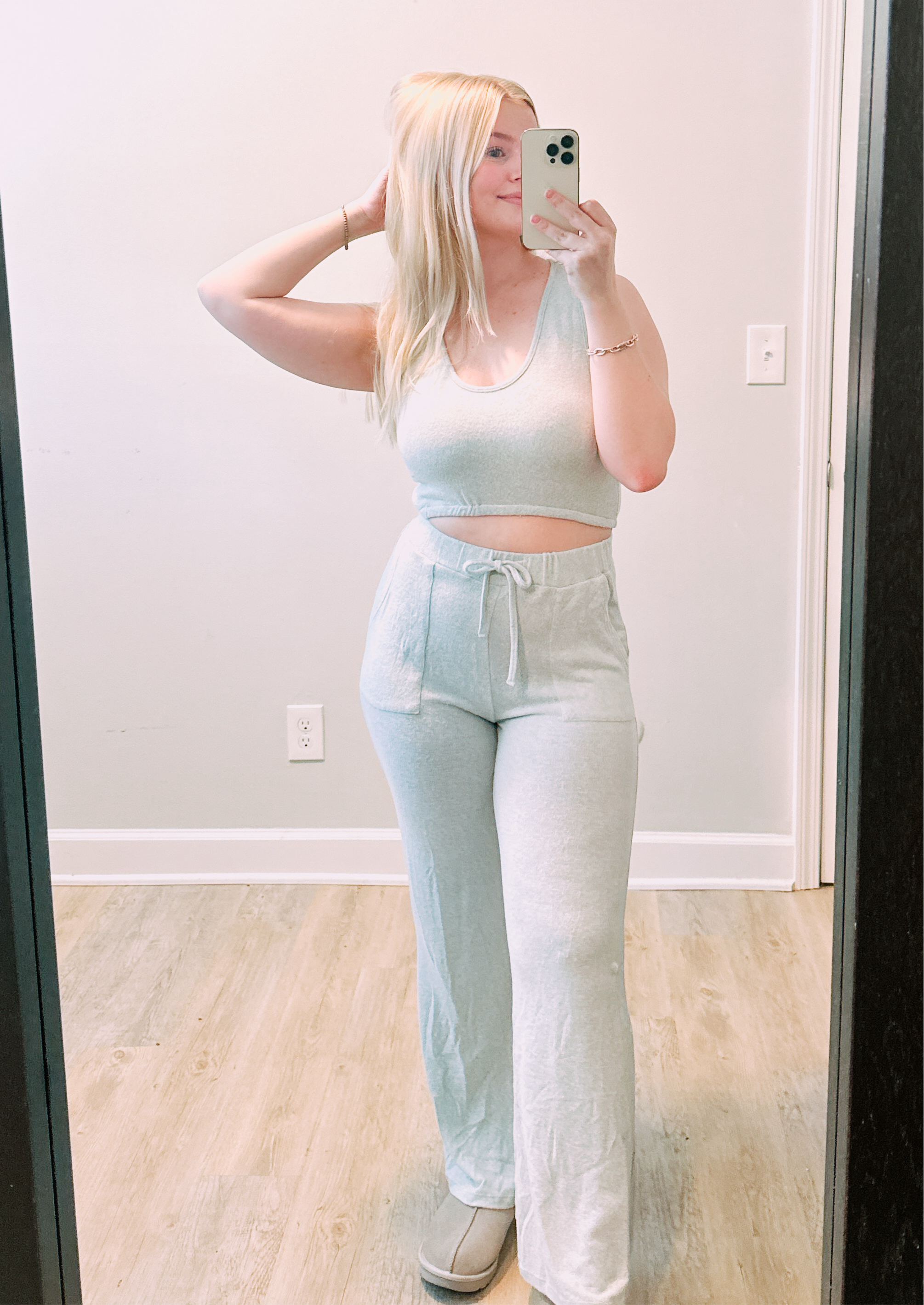 Cozy Wide Leg Pant and Tank Lounge Set