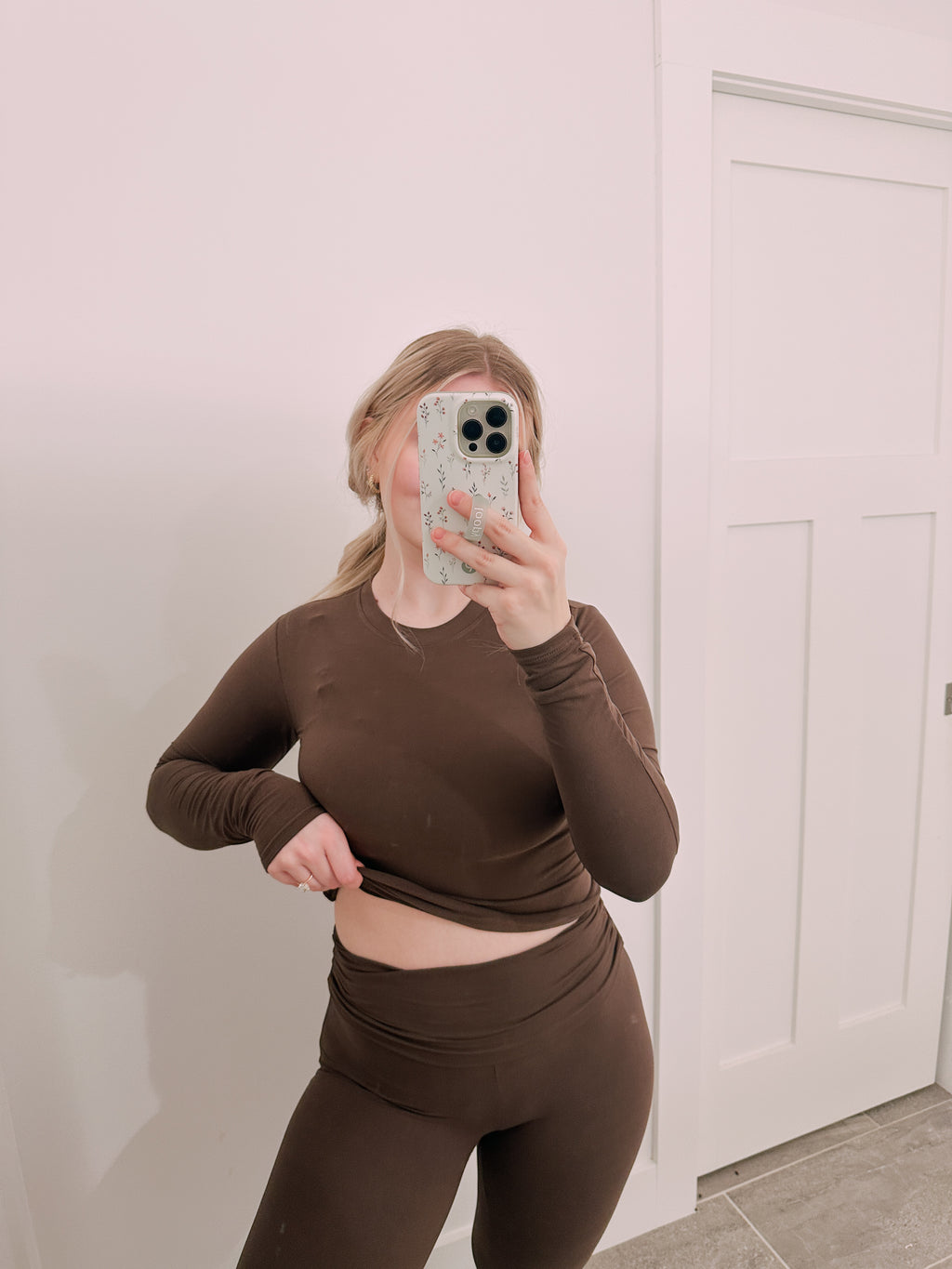 Chocolate Fold Over Lounge Set