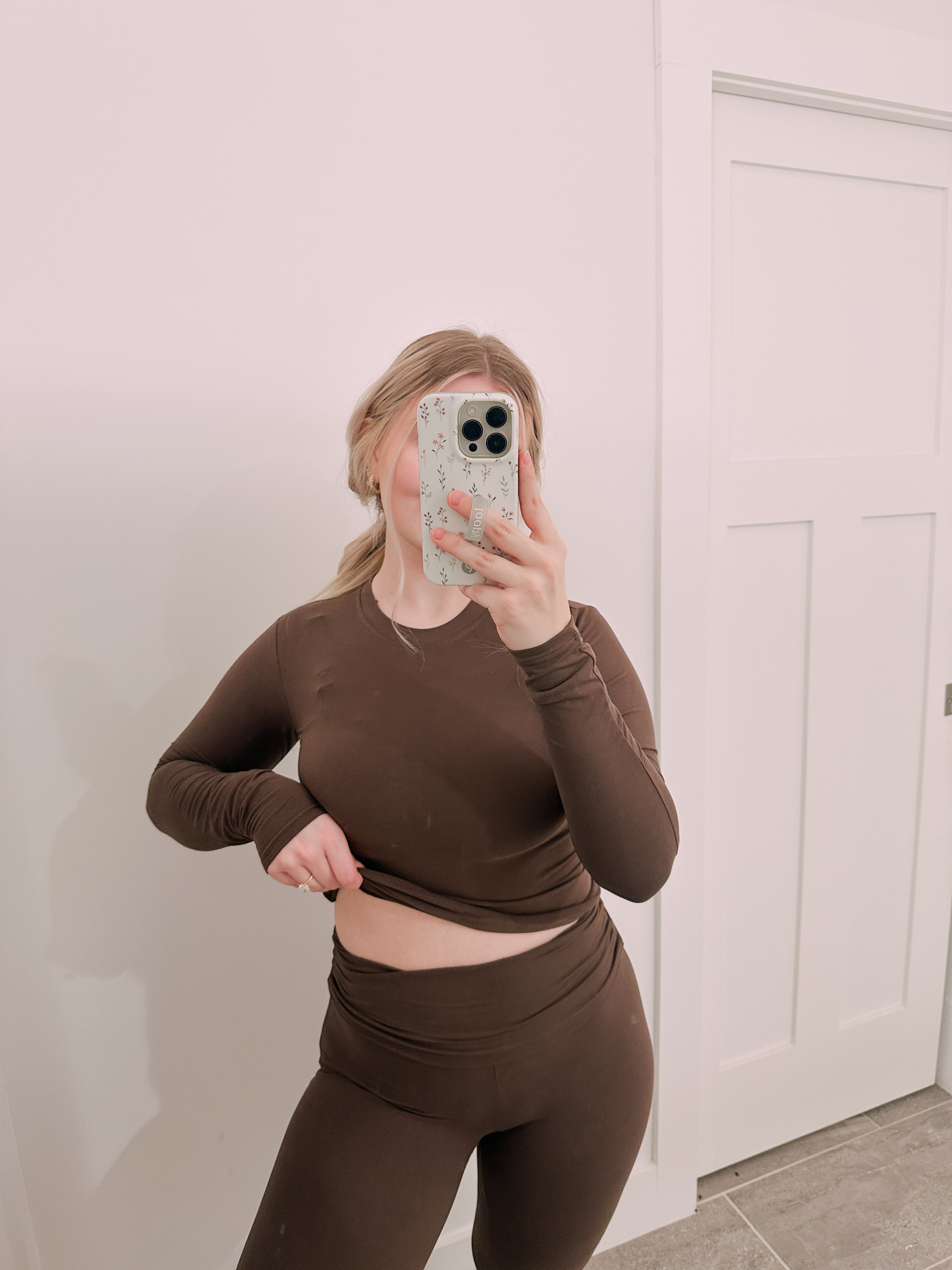 Chocolate Fold Over Lounge Set