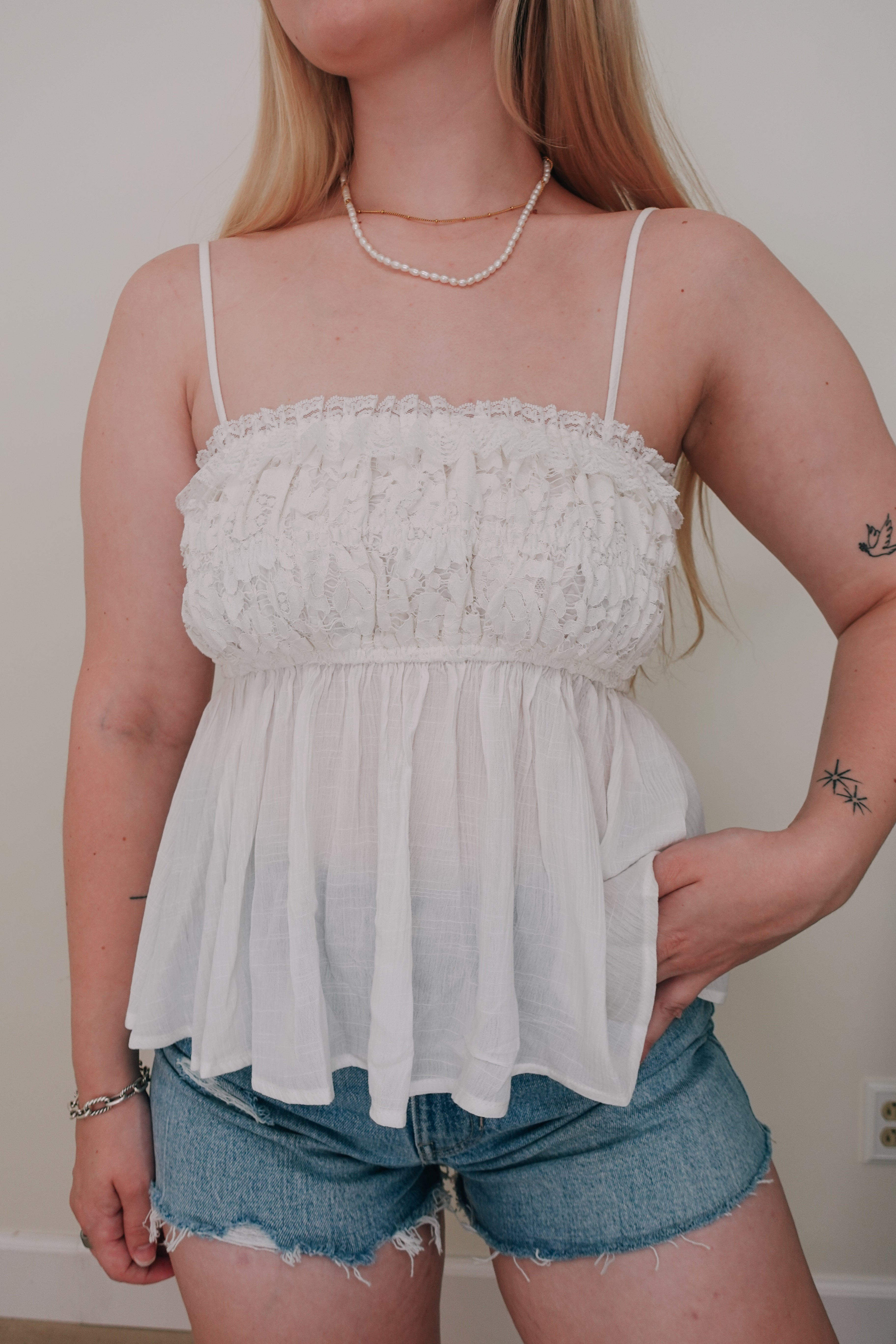 Floral Lace Cami Top *1 LEFT*