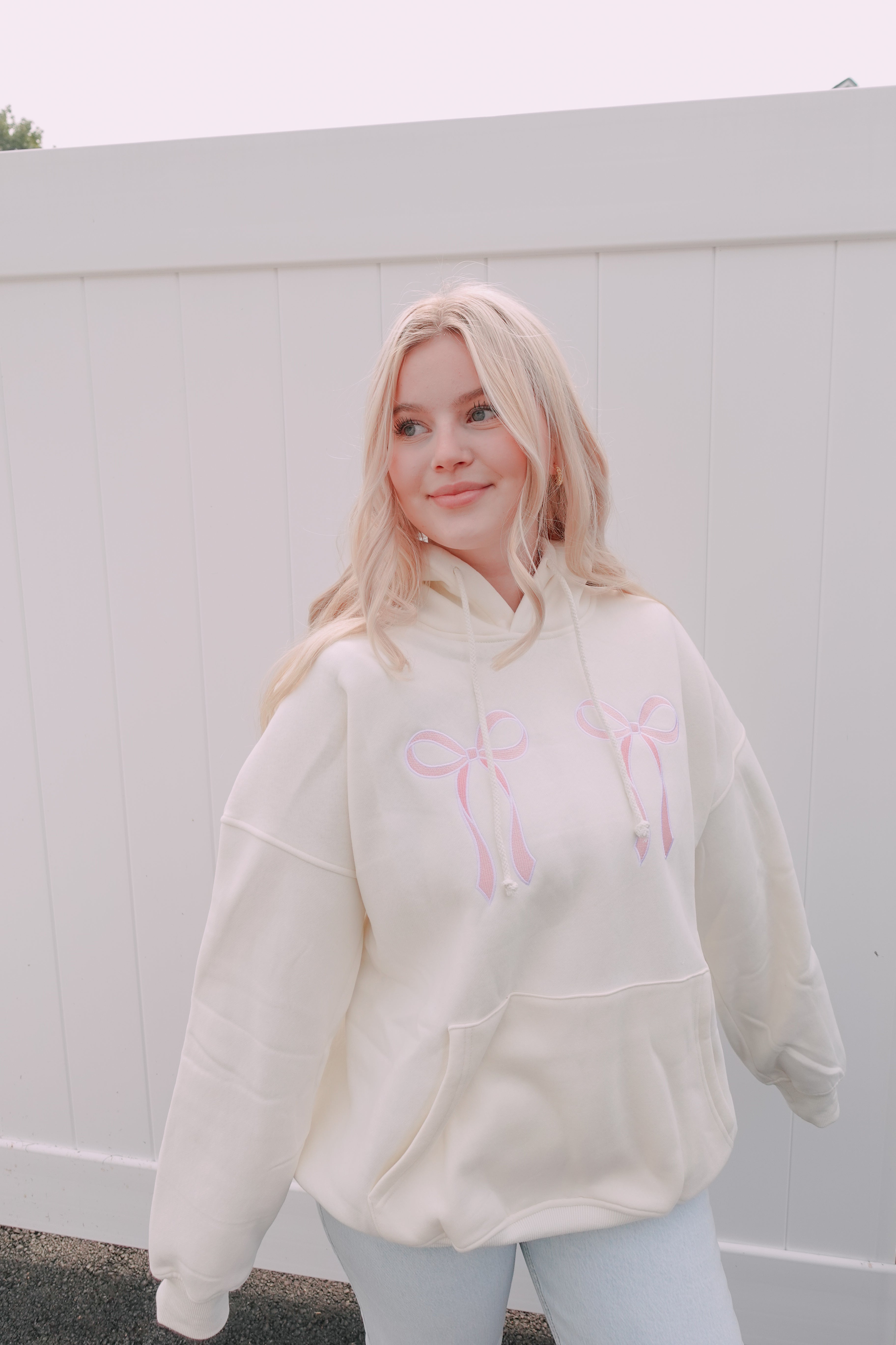 Pink Bow Hoodie