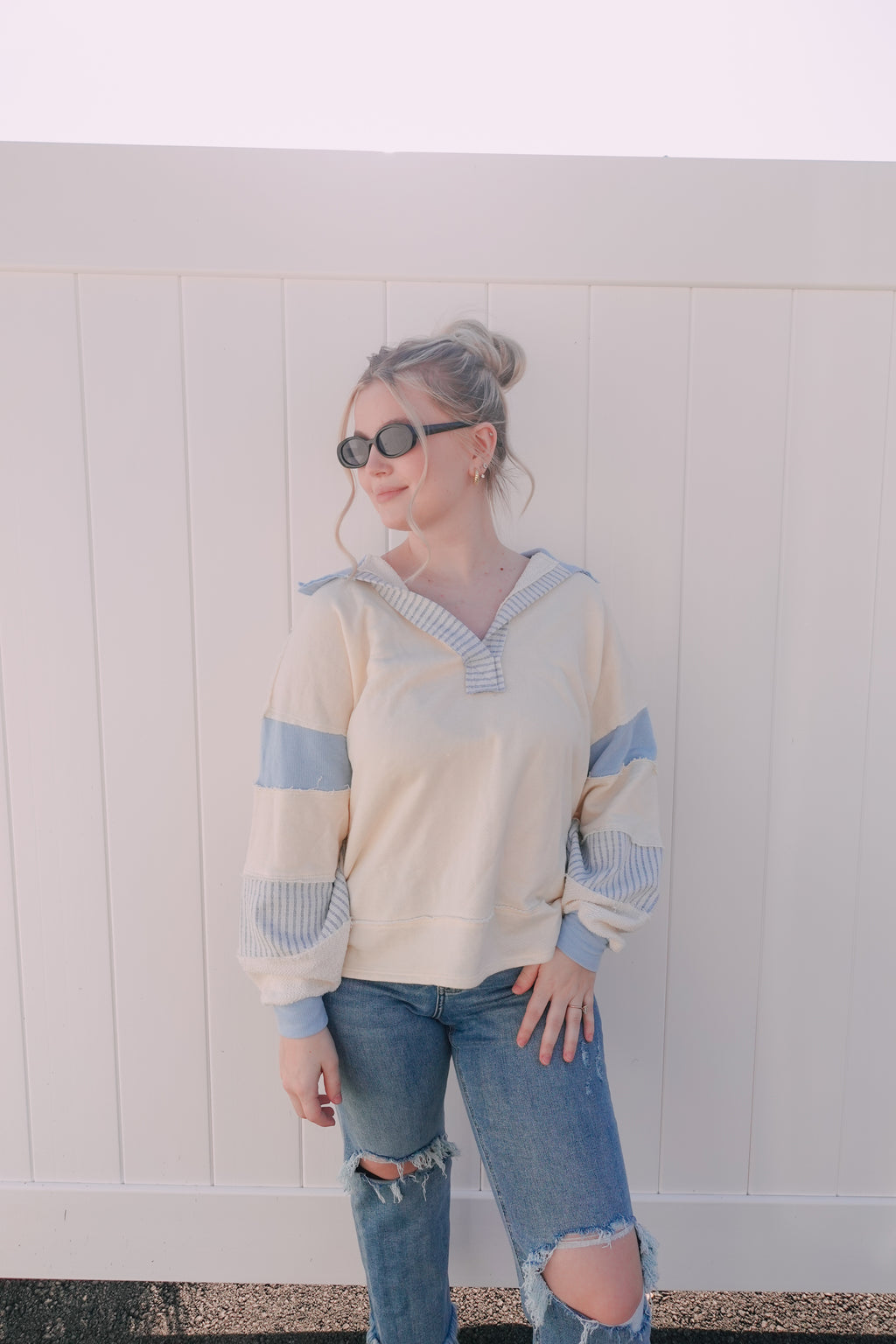 It Girl Pullover Blue