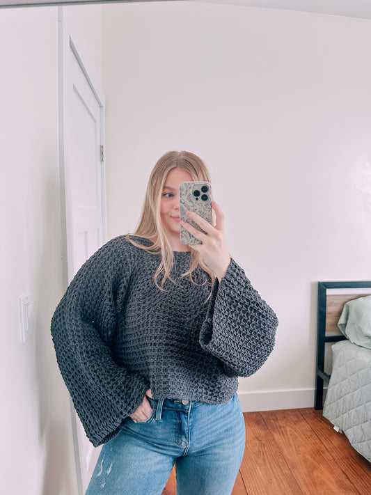 Cozy Up Sweater Charcoal